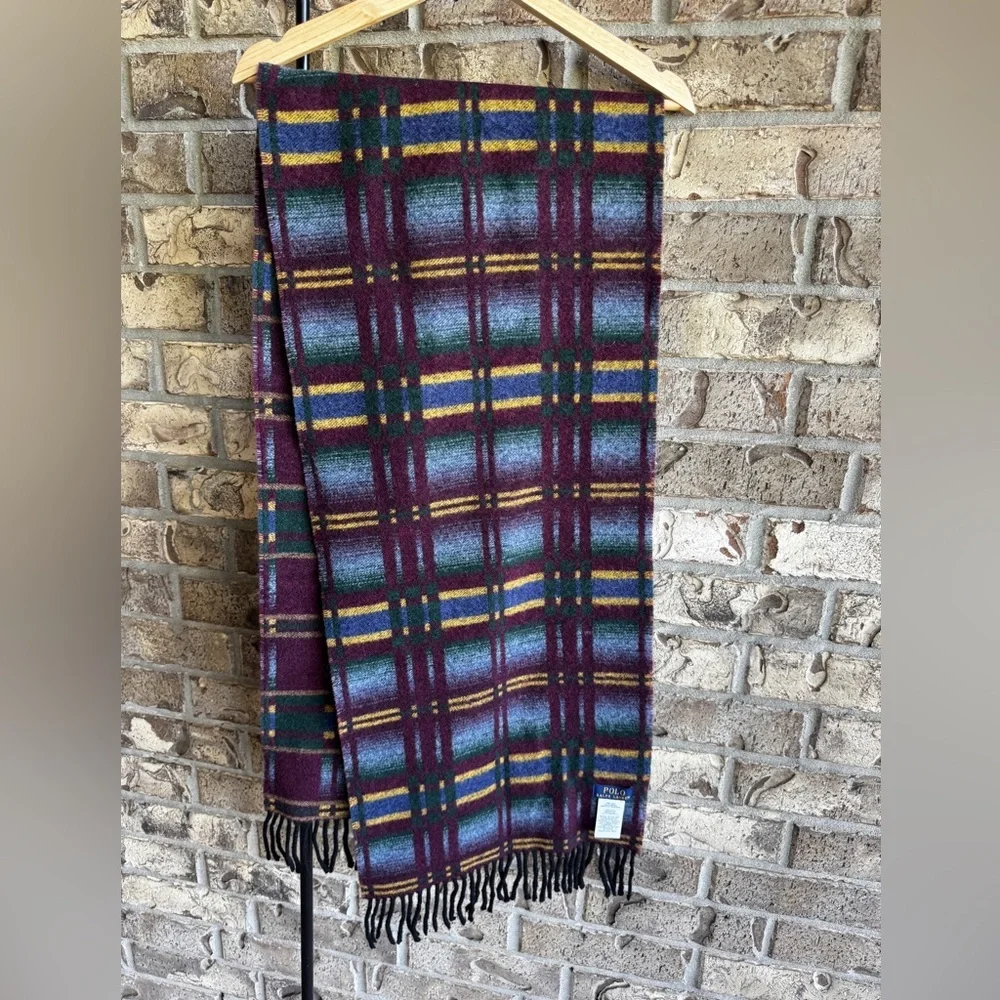 RALPH LAUREN Patterned Wool-Blend Jacquard Scarf